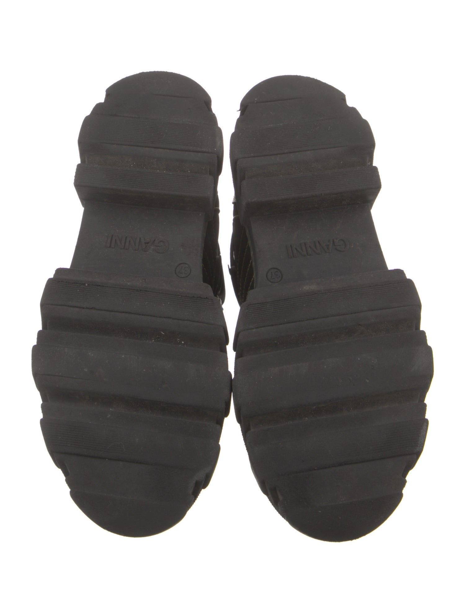 Ganni Nylon Combat Boots